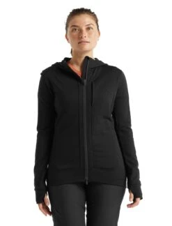 Icebreaker Quantum III LS Zip Hood Dame -Osprey Butikk 0A59JW001 1