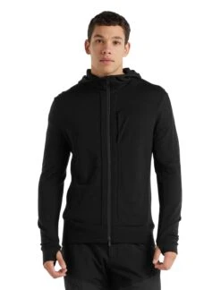 Icebreaker Quantum III LS Zip Hood Herre -Osprey Butikk 0A59JX001 1