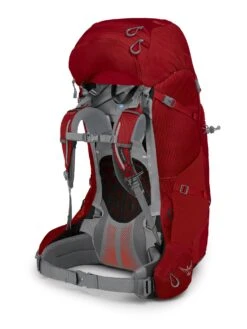 Osprey Ariel Plus 85 Fjellsekk Dame -Osprey Butikk Ariel Plus 85 S21 SideBack Carnelian Red web