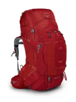 Osprey Ariel Plus 85 Fjellsekk Dame -Osprey Butikk Ariel Plus 85 S21 Side Black Carnelian Red web