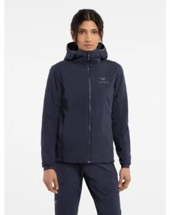 Arcteryx Atom LT Hoody Hettejakke (Dame) -Osprey Butikk Atom Hoody Black Sapphire Women s Front View