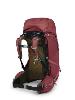 Osprey Aura AG 50 Tursekk Dame -Osprey Butikk AuraAG50 S22 SideBack BerrySorbetRed 10004016 web