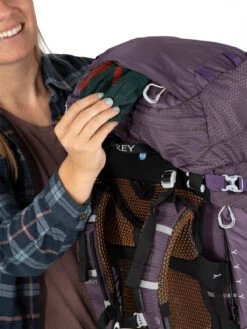 Osprey Aura AG 50 Tursekk Dame -Osprey Butikk AuraAG 50L S22 Detail7 EnchantmentPurple web