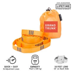 Opphengstau Til Hengekøye 10 Opphengstau Til Hengekøye -Osprey Butikk Grand Trunk Straps Opphengstau Orange