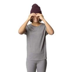 Houdini Activist T-skjorte (Dame) -Osprey Butikk Houdini Activist T skjorte Dame Soft Grey modell front