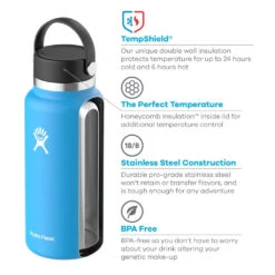 Hydro Flask Wide Mouth 2.0 Isolerende Termoflaske (946 Ml) -Osprey Butikk Hydro Flask Wide Mouth Isolerende Drikkeflaske 946ml info