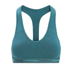 Icebreaker Sprite Racerback Bra BH -Osprey Butikk Icebreaker Sprite Racerback Bra Green Glory front