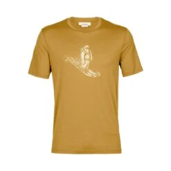 Icebreaker Tech Lite II SS T-skjorte (Herre) - Skiing Yeti -Osprey Butikk Icebreaker Tech Lite II SS T skjorte Herre Clove Skiing Yeti