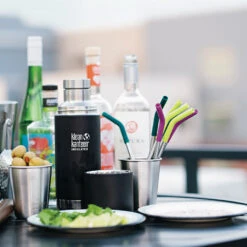 Klean Kanteen Steel Straws Sugerør (4-pakning) -Osprey Butikk Klean Kanteen Steel Straws Sugeroer 4 pakning bardisk