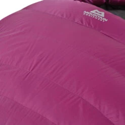 Mountain Equipment Glacier 1000 Sovepose (Dame) -Osprey Butikk Mountain Equipment Glacier 1000 Sovepose Dame Foxglove detalj