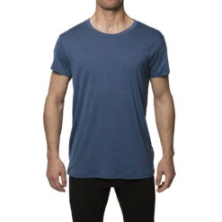 Organic Wool And Silk T-skjorte (Herre) -Osprey Butikk Northern Playground Wool and Silk T skjorte Herre Blue