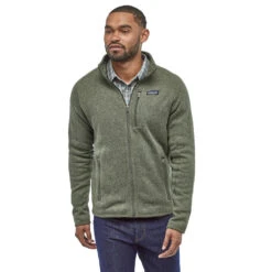 Patagonia Better Sweater Jacket Fleecejakke (Herre) -Osprey Butikk Patagonia Better Sweater Jacket Fleecejakke Herre Industrial Green Modell Front