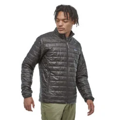 Patagonia Nano Puff Jacket (Herre) -Osprey Butikk Patagonia Nano Puff Syntetisk Dunjakke Herre Black modell front