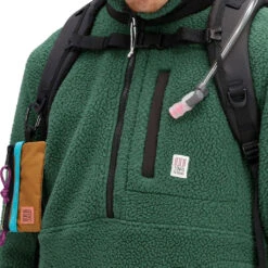 Mountain Fleece Pullover Herre -Osprey Butikk Topo Mountain Fleece Pullover Herre Forest detalj front