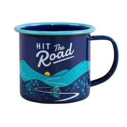 Emaljekopp "Hit The Road"