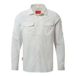 Craghoppers Nosilife Adventure II LS Shirt -Osprey Butikk Web version CMS605 3ER OpticWhite 1